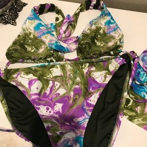 Lucky Brand Bikini with matching skirt
